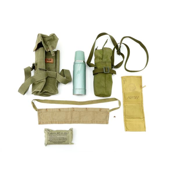 ASSORTED MILITARY WEBBING / POUCHES, ETC. LOT