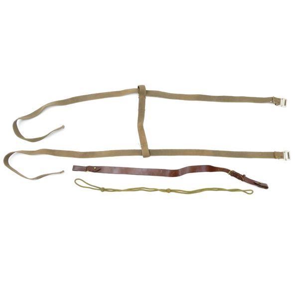 ASSORTED MILITARY CARGO STRAPS, LANYARD AND SHOULDER STRAP LOT