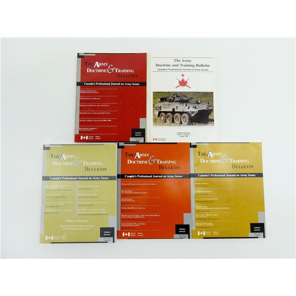 ASSORTED CANADIAN MILITARY "THE ARMY DOCTRINE AND TRAINING BULLETIN" SERIES MANUAL LOT