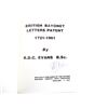 Image 4 : "BRITISH BAYONET LETTERS PATENT 1721-1961" BOOK
