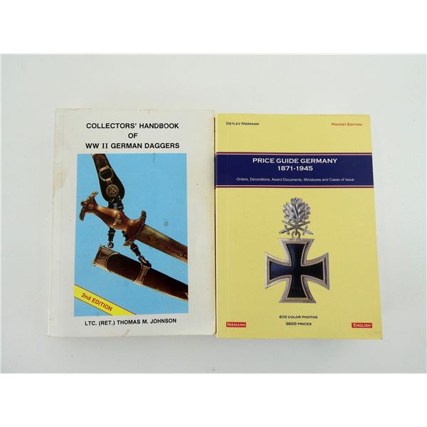 ASSORTED GERMAN MILITARY EDGED WEAPON / MEDAL BOOK LOT