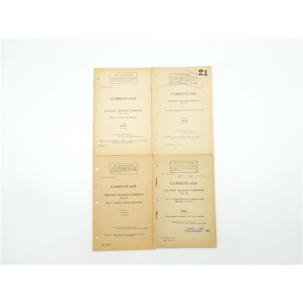 ASSORTED WWII CANADIAN TRAINING MANUALS LOT