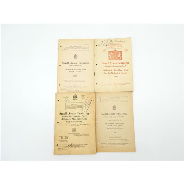 ASSORTED WWII CANADIAN TRAINING MANUALS LOT