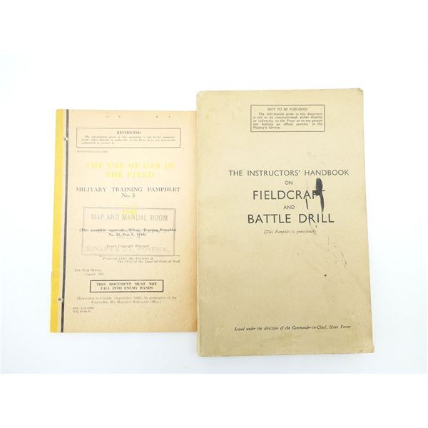 ASSORTED WWII CANADIAN TRAINING MANUALS LOT