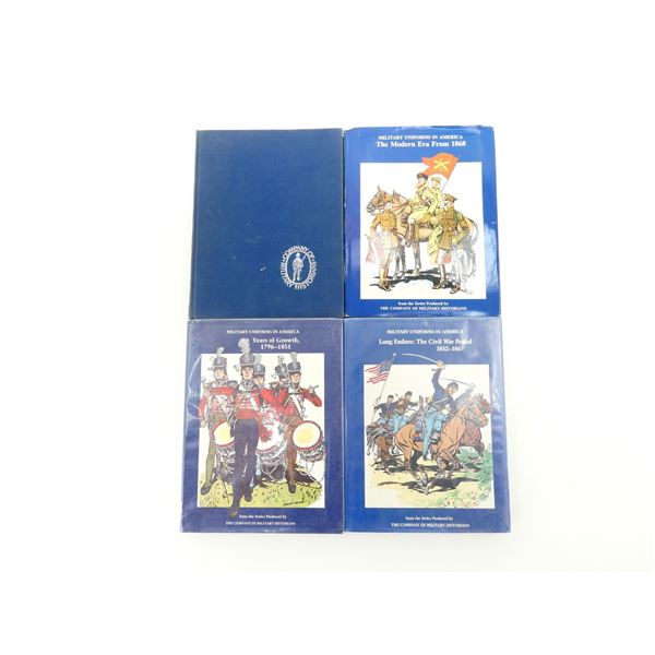 ASSORTED "MILITARY UNIFORMS IN AMERICA" BOOK LOT