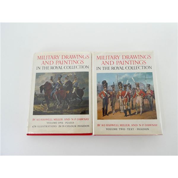 ASSORTED "MILITARY DRAWINGS AND PAINTINGS IN THE ROYAL COLLECTION" BOOK LOT