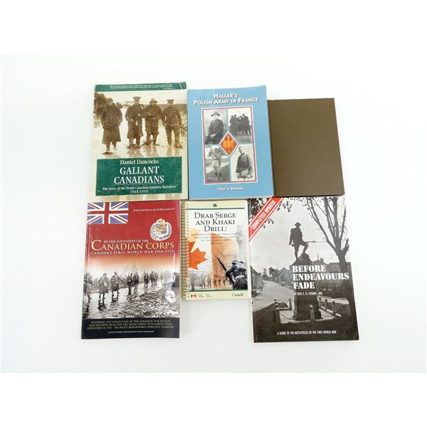 ASSORTED WWI MILITARY BOOK LOT