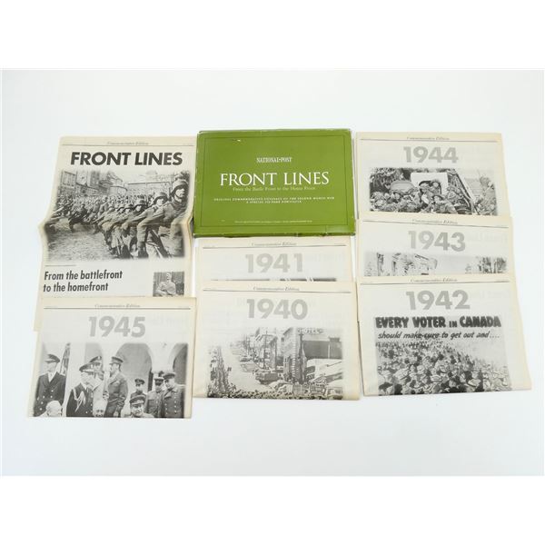 REPRODUCTION NATIONAL POST COMMEMORATIVE WWII NEWSPAPER LOT
