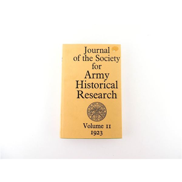 "JOURNAL OF THE SOCIETY FOR ARMY HISTORICAL RESEARCH, VOLUME II 1923" BOOK