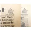 Image 3 : ASSORTED WWII / POST-WWII "THE MAPLE LEAF", ETC. NEWSPAPER LOT