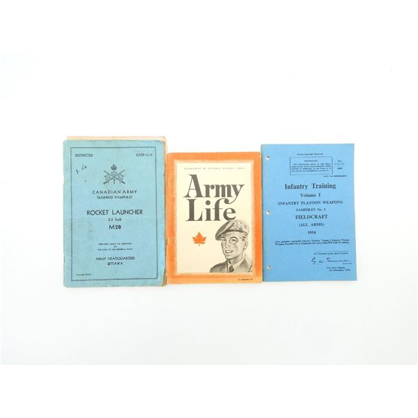 ASSORTED CANADIAN MILITARY MANUALS LOT