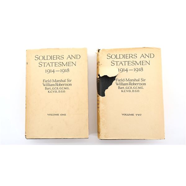 "SOLDIERS AND STATESMEN 1914-1918" SERIES BOOK LOT