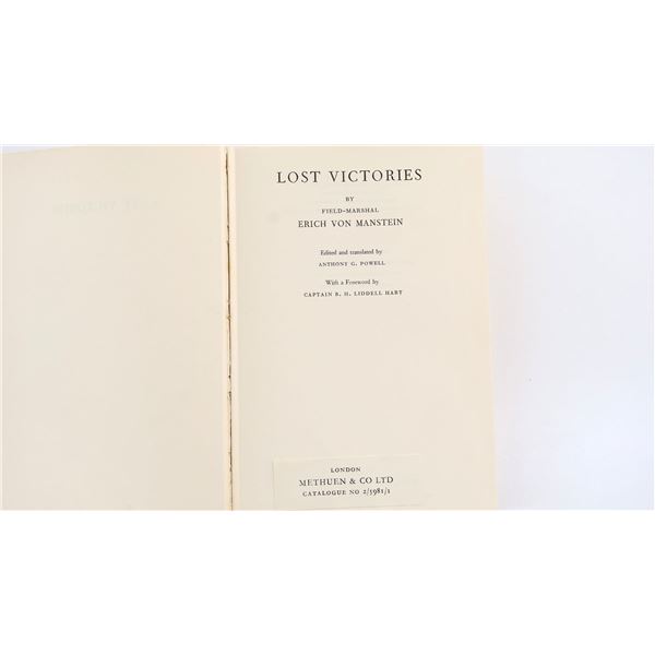 "LOST VICTORIES" BOOK