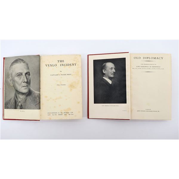 "THE VENLO INCIDENT" AND "OLD DIPLOMACY" BOOK LOT