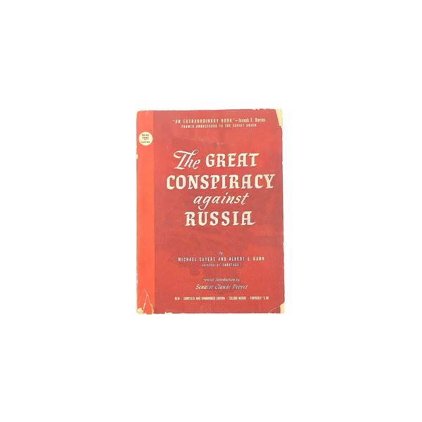 "THE GREAT CONSPIRACY AGAINST RUSSIA" BOOK