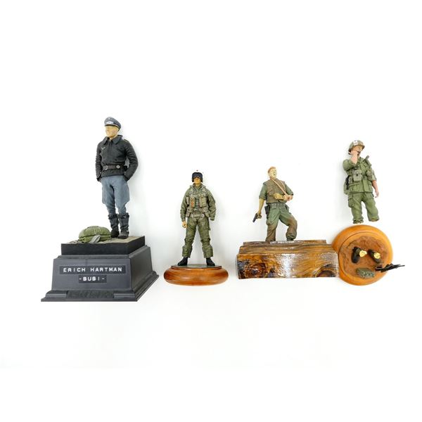 ASSORTED MILITARY SOLDIER FIGURINE LOT