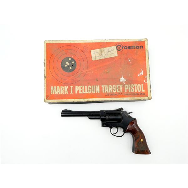 CROSMAN MODEL 38T .22 CAL. PELLET REVOLVER