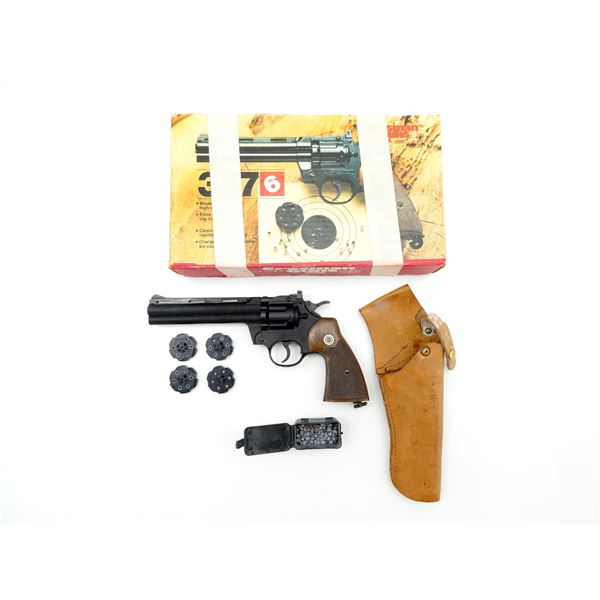 CROSMAN 357 .177 CAL. PELLET PISTOL AND HOLSTER LOT