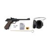 Image 2 : WALTHER LUFTPISTOLE MODEL 53 4.5MM PELLET PISTOL AND HEARING PROTECTION LOT
