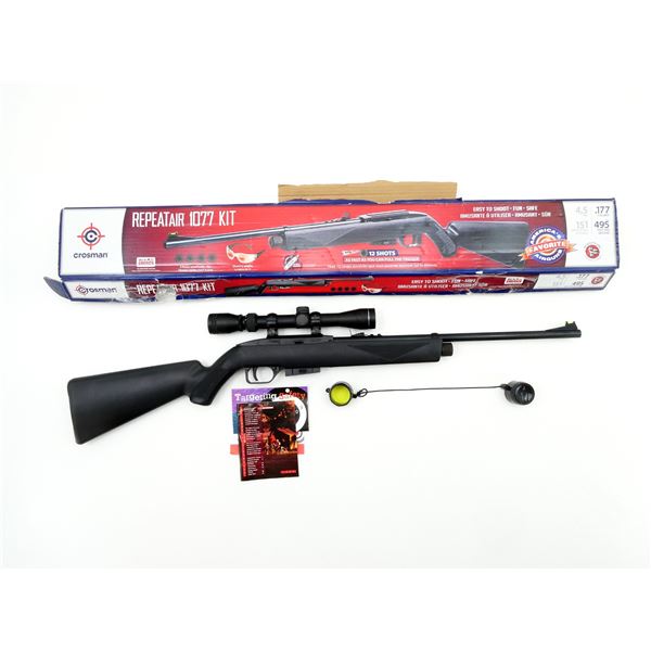 CROSMAN MODEL 1077 .177 CAL. PELLET RIFLE WITH TASCO SCOPE LOT