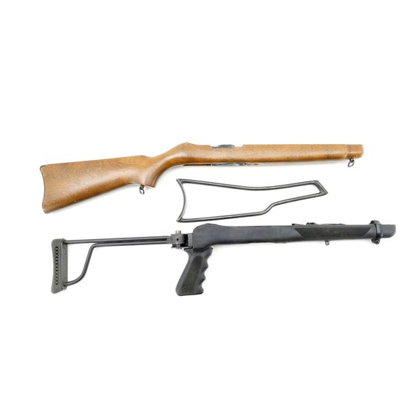 ASSORTED RUGER 10 / 22 STOCKS AND UNKNOWN SHOULDER STOCK LOT