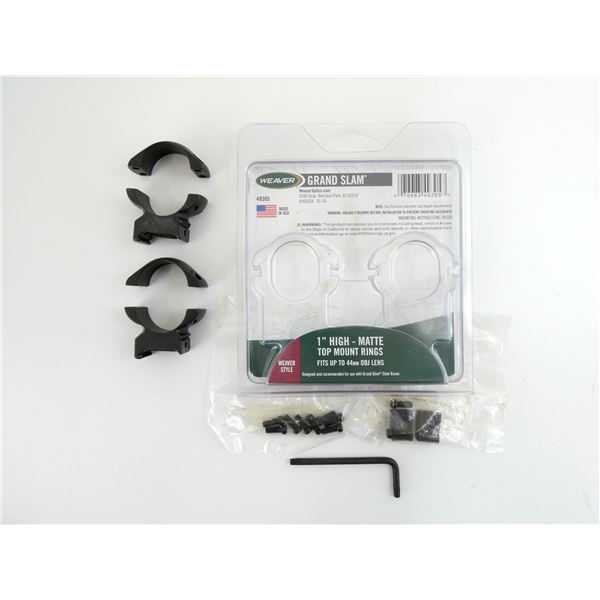 WEAVER GRAND SLAM HIGH TOP MOUNT RINGS