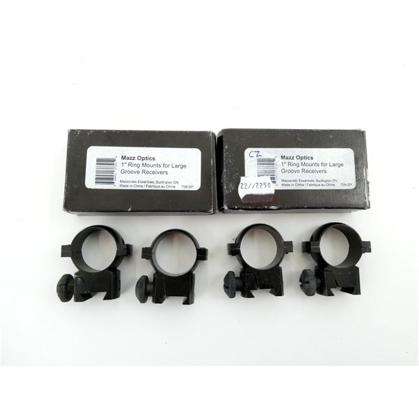 MAZZ OPTICS 1" HIGH RINGS LOT
