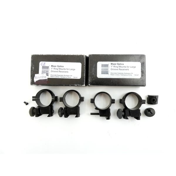 MAZZ OPTICS 1" HIGH RINGS LOT