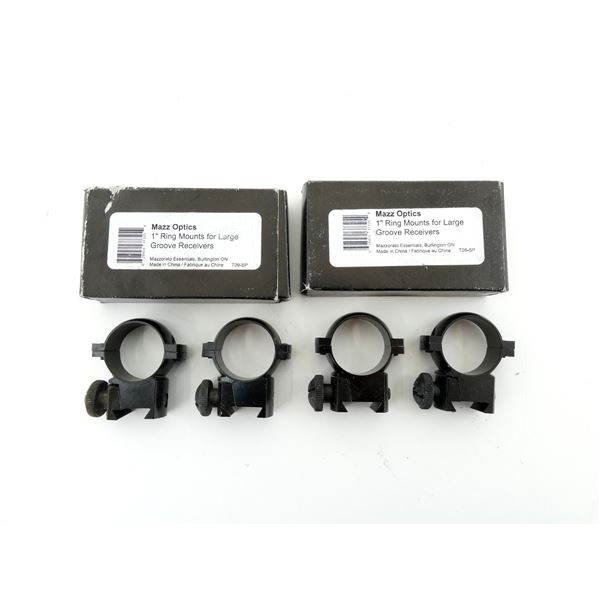 MAZZ OPTICS 1" HIGH RINGS LOT