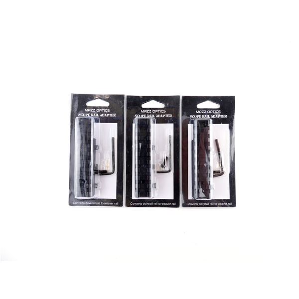 MAZZ OPTICS SCOPE RAIL ADAPTERS LOT