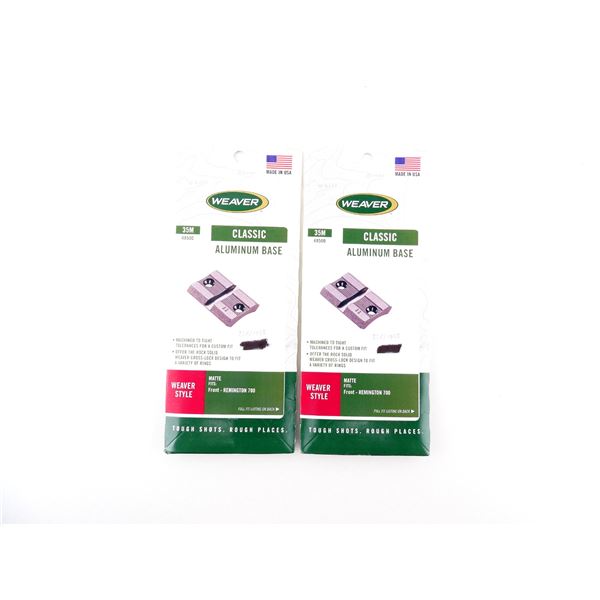 WEAVER CLASSIC NO. 35M ALUMINUM BASES LOT