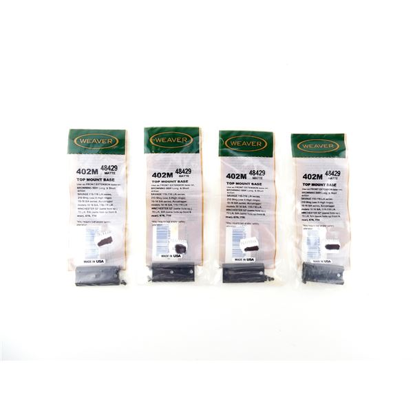 WEAVER NO. 402M TOP MOUNT BASES LOT