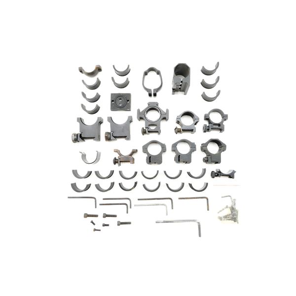 ASSORTED SCOPE RING PARTS / ETC. LOT