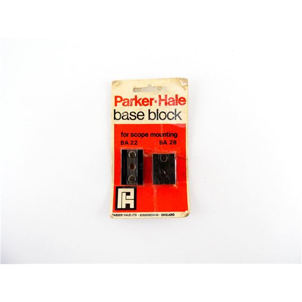 PARKER-HALE BASE BLOCK BA22 AND BA28