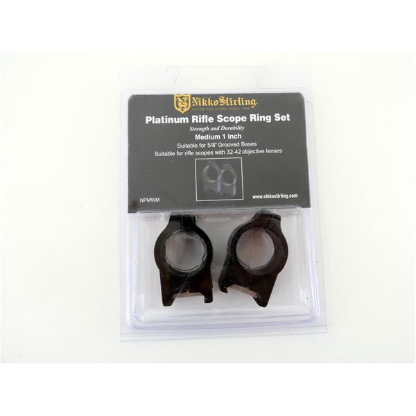 NIKKO STIRLING PLATINUM RIFLE SCOPE RING SET