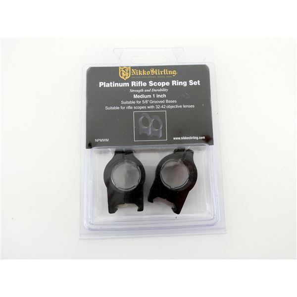 NIKKO STIRLING PLATINUM RIFLE SCOPE RING SET