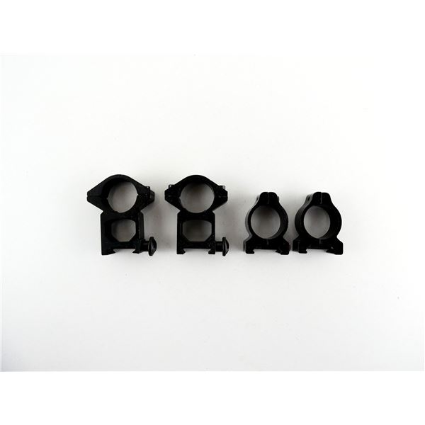 ASSORTED LOW / HIGH 1" SCOPE RINGS LOT