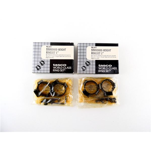 TASCO STD 1" WORLD CLASS RING SET LOT