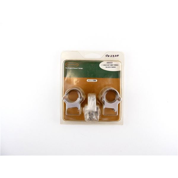 WEAVER 1" HIGH DETACHABLE SILVER RINGS