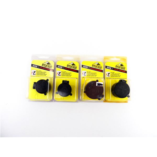 ASSORTED BUTLER CREEK SCOPE LENS COVERS LOT