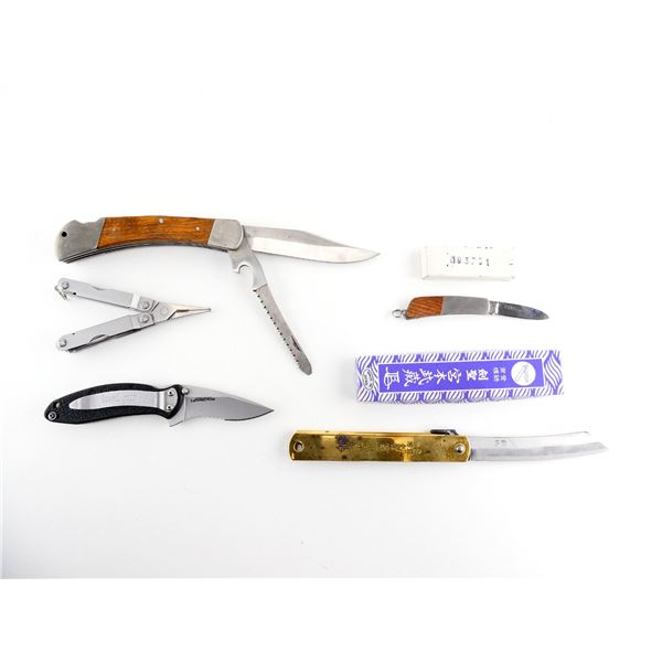 ASSORTED FOLDING KNIVES / MULTI-TOOL LOT