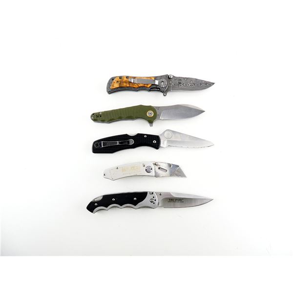 ASSORTED FOLDING KNIVES LOT