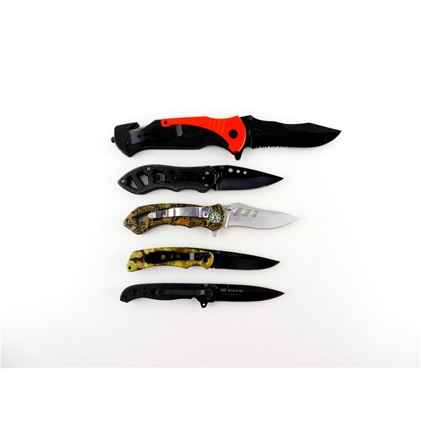 ASSORTED FOLDING KNIVES LOT