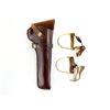 Image 1 : BLACK SHEEP BRAND RIGHT-HANDED HOLSTER AND CHILD SPURS LOT