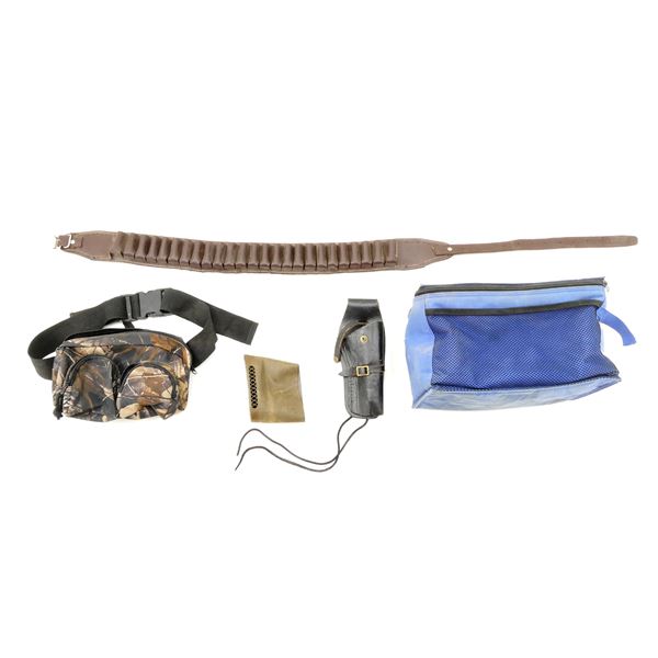 AMMO BELT / HOLSTER / RECOIL PAD / ETC. LOT