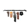 Image 1 : ASSORTED RIGHT-HANDED HOLSTERS / ETC. LOT