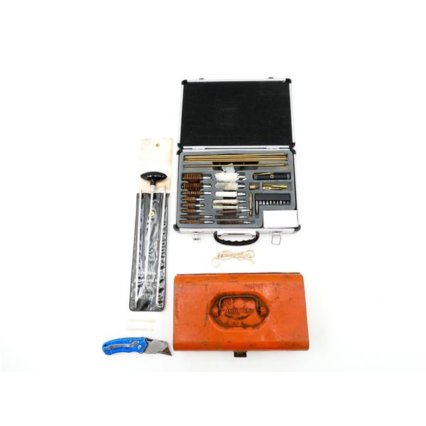 RANGE MAXX / OUTERS CLEANING SUPPLIES AND MASTERCRAFT TOOL BOX LOT