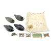 Image 1 : ASSORTED DUCK DECOYS AND VINTAGE DECOY WEIGHTS LOT
