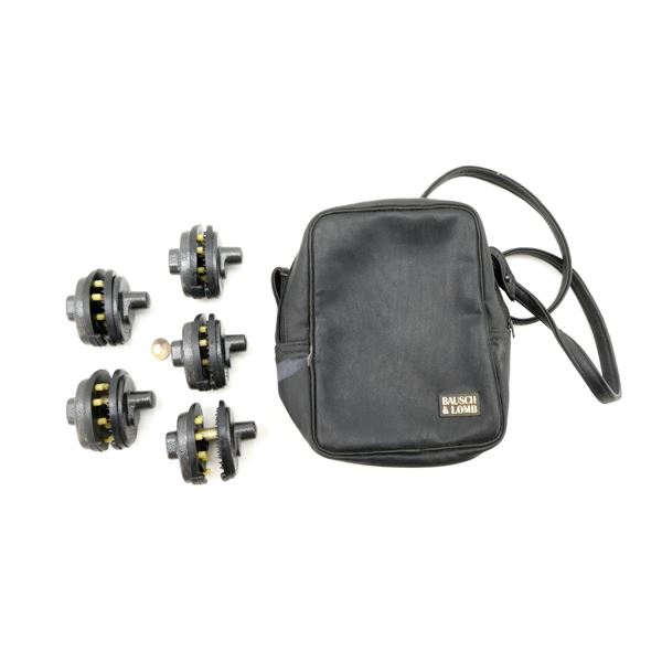 BAUSCH & LOMB CARRY BAG AND MASTER KEYED TRIGGER LOCKS LOT