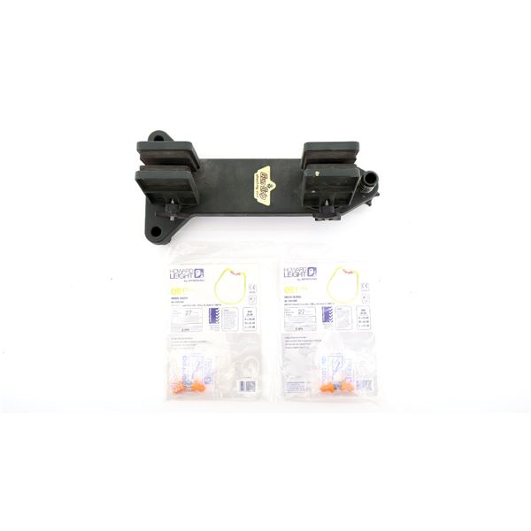 GUN GRIP SHOOTING VISE AND HEARING PROTECTION LOT